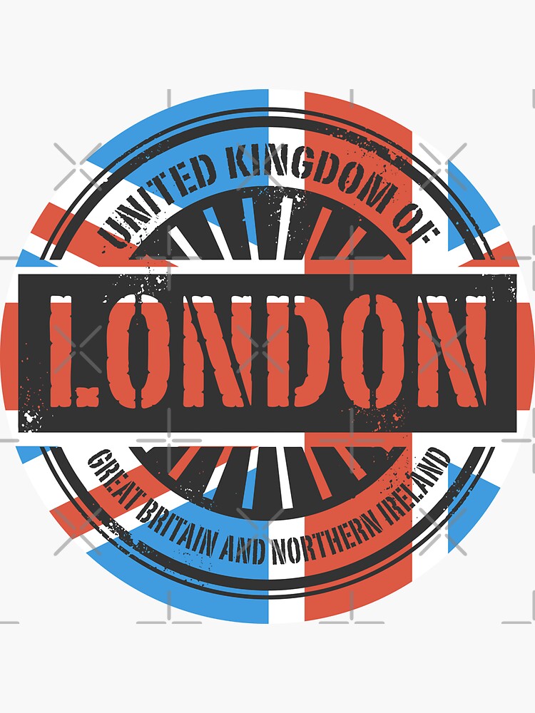 London Uk Flag Sticker For Sale By Studio Redbubble