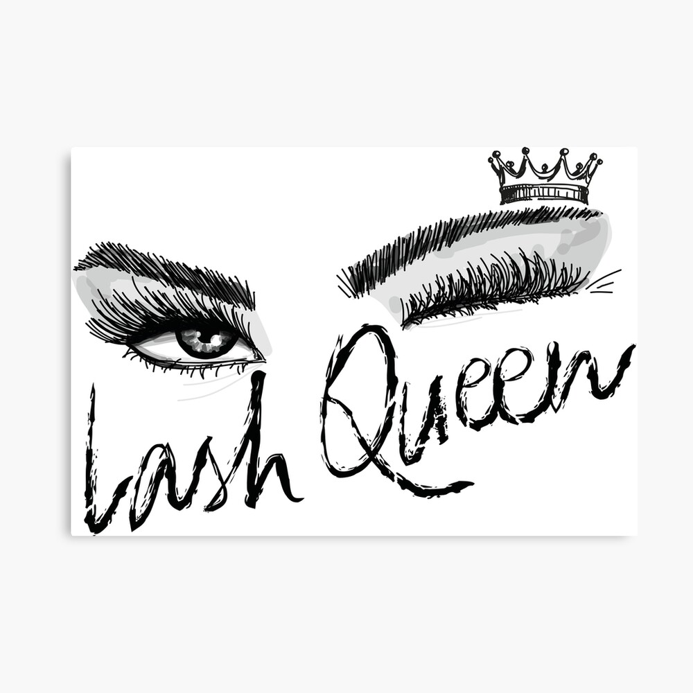 Impression Photo Oeil Clin D Oeil Avec Couronne Lash Queen Par Savanamms6 Redbubble