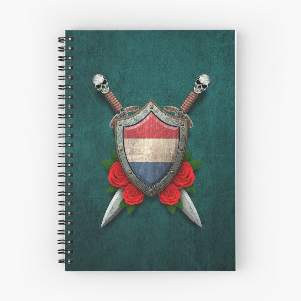 Item preview, Dutch Flag on a Worn Shield and Crossed Swords designed and sold by JeffBartels.