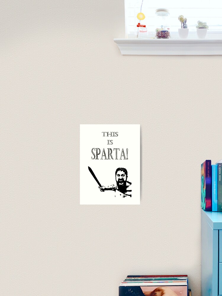 This is SPARTA! Sticker for Sale by NuttyRachy