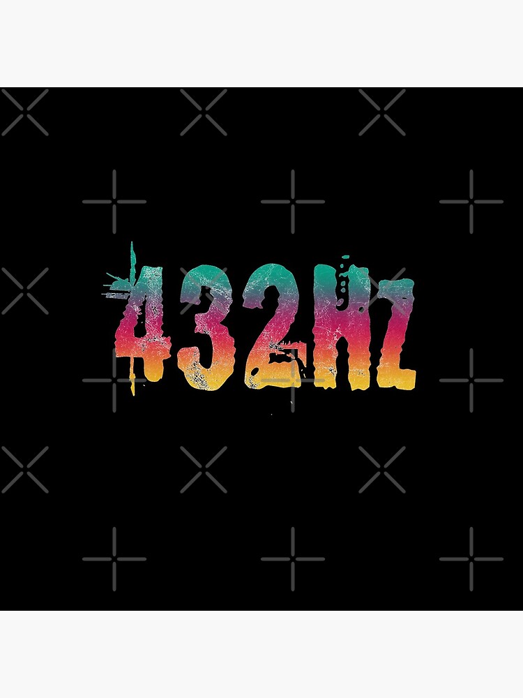"432Hz Music Frequency 432 Hertz Tuning Color Style Graphic Hertz Print ...