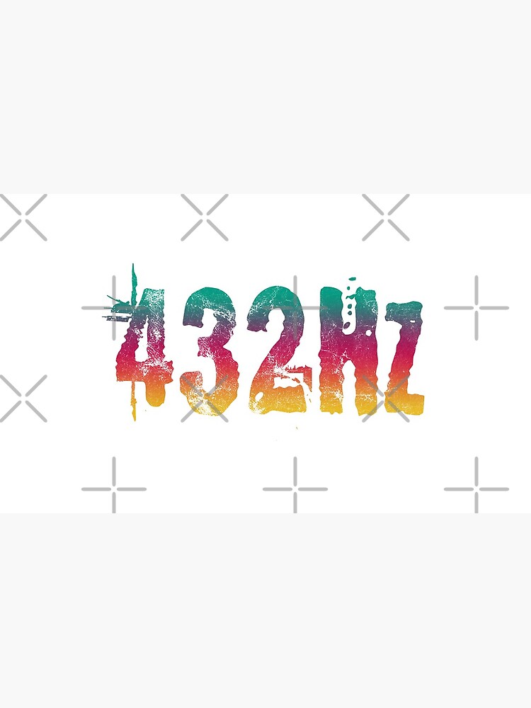 432Hz Music Frequency 432 Hertz Tuning Color Style Graphic Hertz Print by thespottydogg