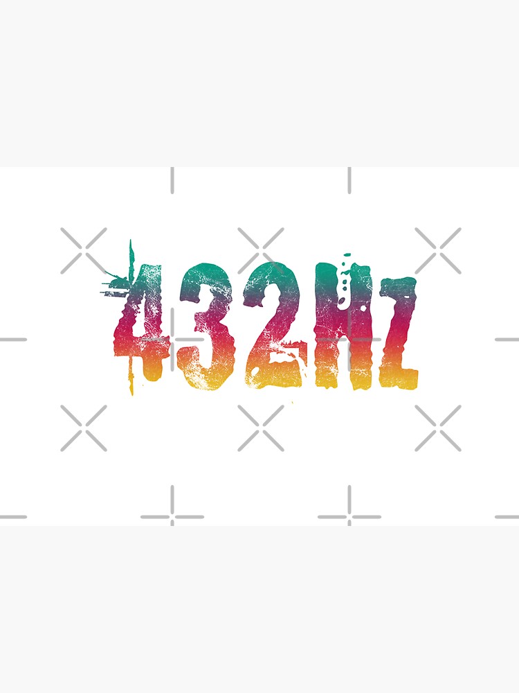 432Hz Music Frequency 432 Hertz Tuning Color Style Graphic Hertz Print by thespottydogg