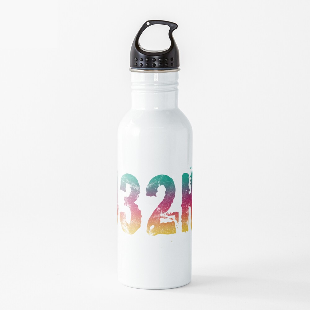 432Hz Music Frequency 432 Hertz Tuning Color Style Graphic Hertz Print Water Bottle