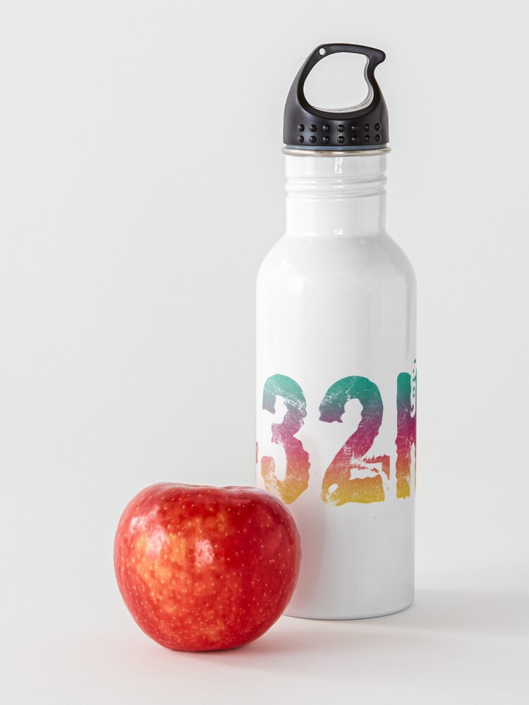 Alternate view of 432Hz Music Frequency 432 Hertz Tuning Color Style Graphic Hertz Print Water Bottle