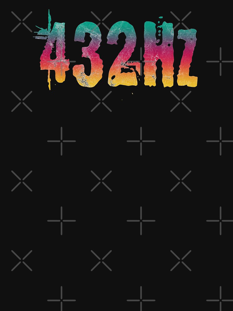 432Hz Music Frequency 432 Hertz Tuning Color Style Graphic Hertz Print by thespottydogg
