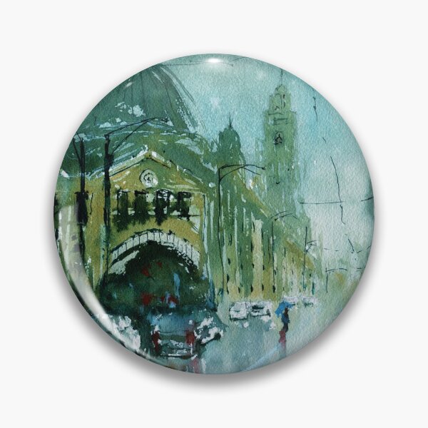 Item preview, Melbourne - Flinders Street on a rainy day designed and sold by darrenyeoart.