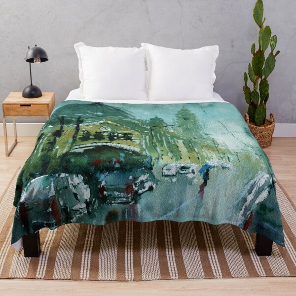Item preview, Melbourne - Flinders Street on a rainy day designed and sold by darrenyeoart.