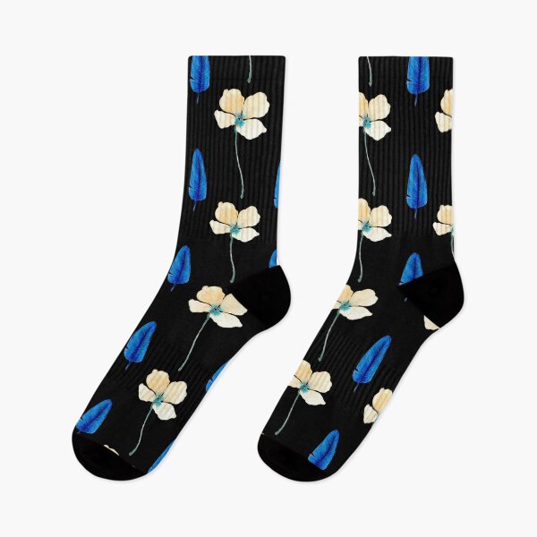 Item preview, floral pattern black designed and sold by AnnaBaldon.