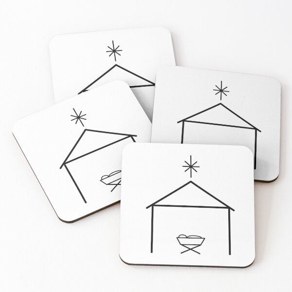 Item preview, Nativity Scene Outline designed and sold by SimplyChristian.