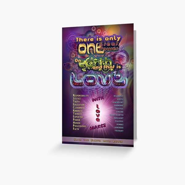 Item preview, One Great Power - LOVE designed and sold by Lilyas.