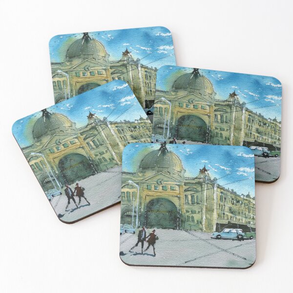 Item preview, Sunny day on Flinders Street designed and sold by darrenyeoart.