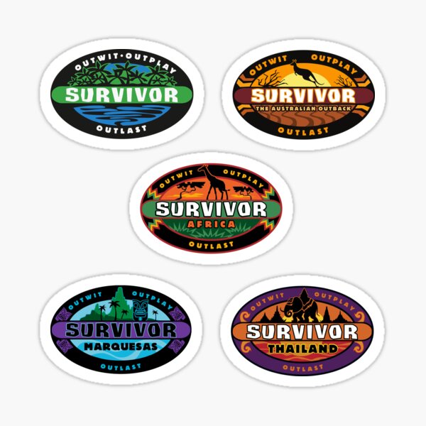 survivor seasons 1-5 Sticker