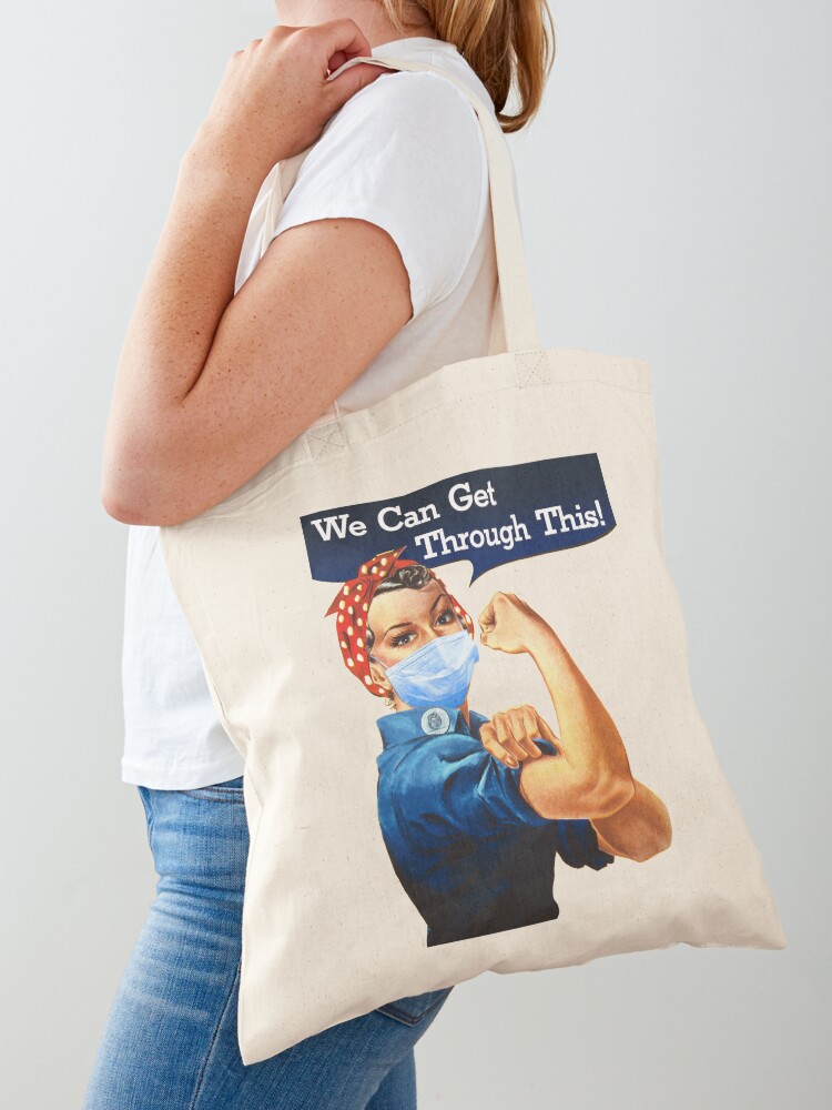 rosie the riveter tote bag