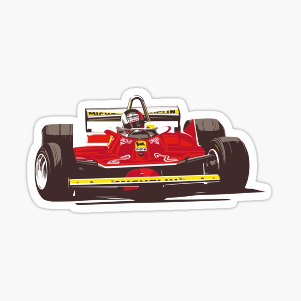 Gilles Villeneuve Stickers for Sale