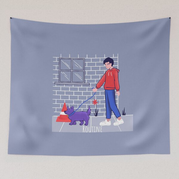 Item preview, Walking the pet Dog Routine designed and sold by EvaWolf.