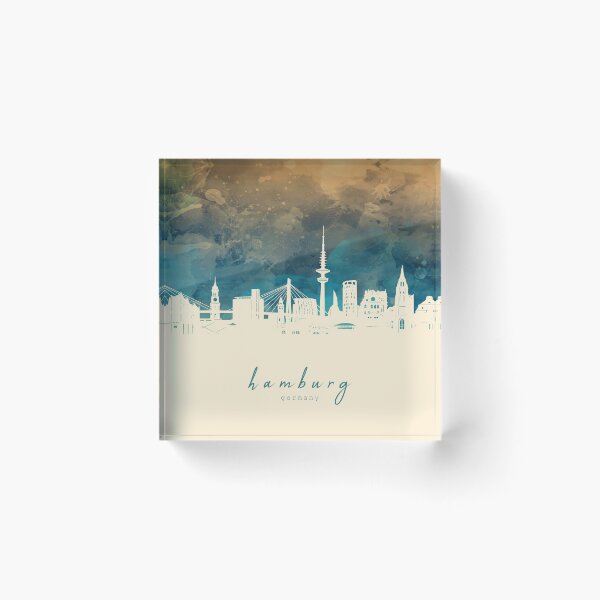 Item preview, hamburg skyline designed and sold by BekimART2.