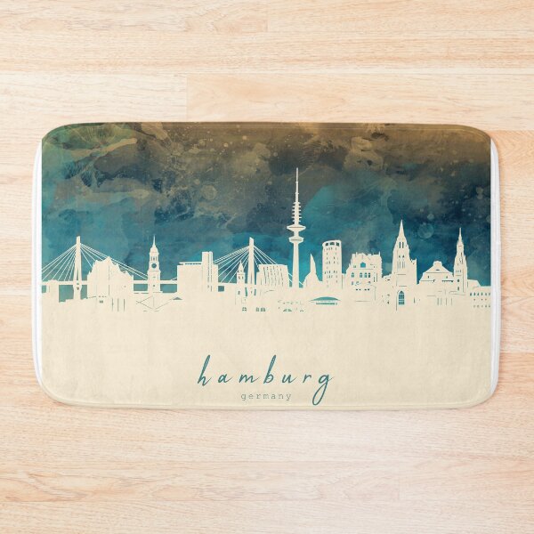 Item preview, hamburg skyline designed and sold by BekimART2.