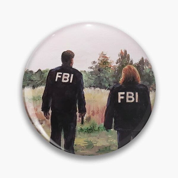 Item preview, Mulder and Scully in FBI Jackets in Field The X Files designed and sold by storybycorey.