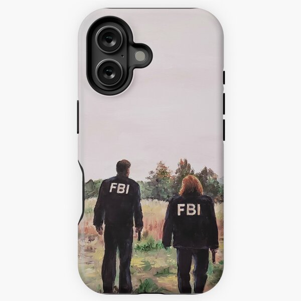 Item preview, Mulder and Scully in FBI Jackets in Field The X Files designed and sold by storybycorey.