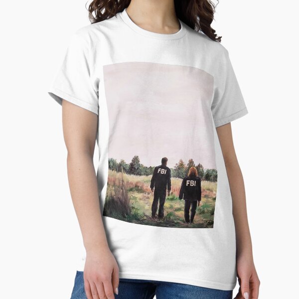 Item preview, Mulder and Scully in FBI Jackets in Field The X Files designed and sold by storybycorey.