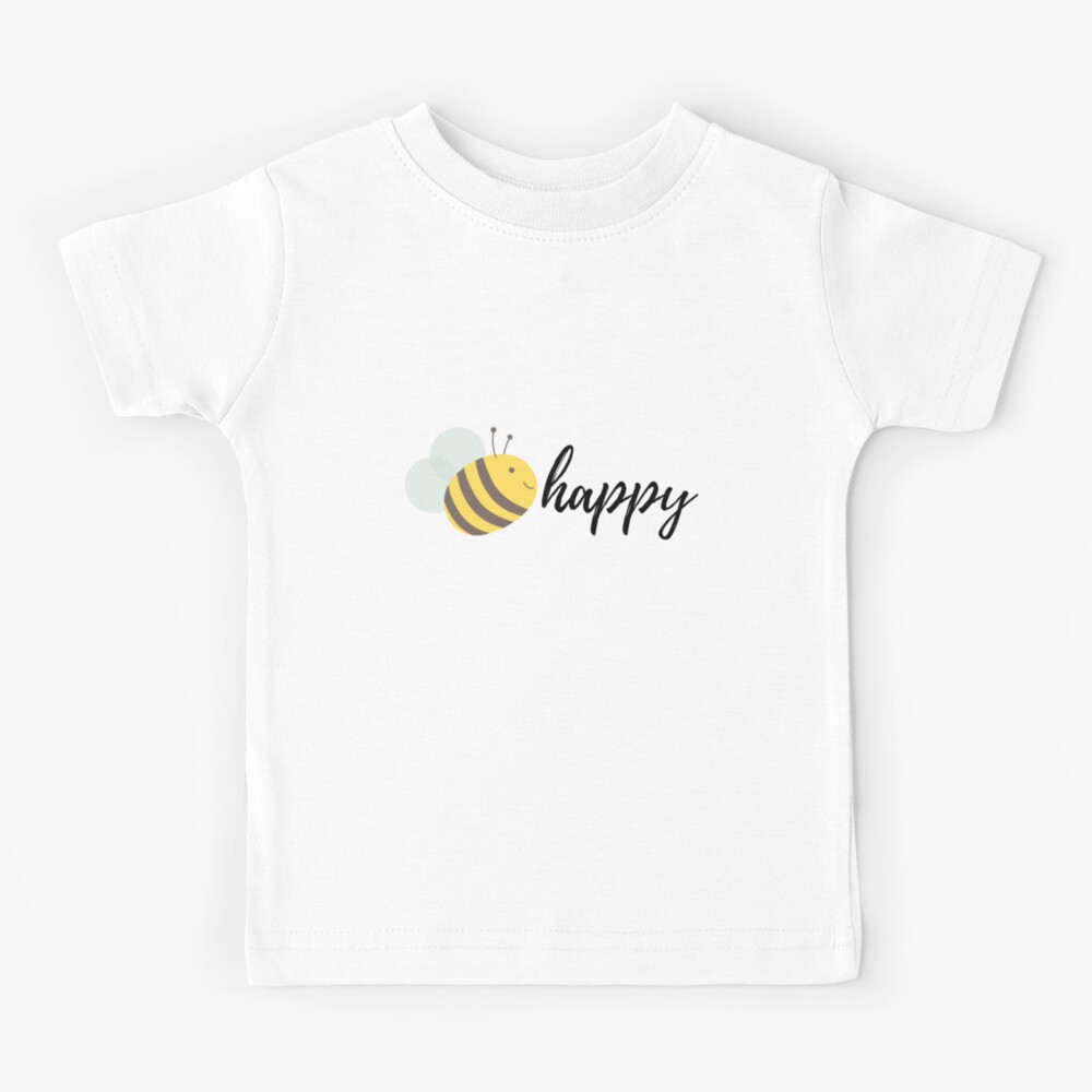 Augment Roei uit De slaapkamer schoonmaken Bee happy design, one bee, cute bee happy design, bee drawing image," Kids T -Shirt for Sale by HappyBoutique | Redbubble