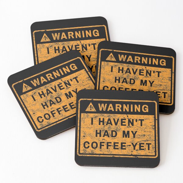 Item preview, WARNING I HAVEN'T HAD MY COFFEE YET designed and sold by RetroGear.
