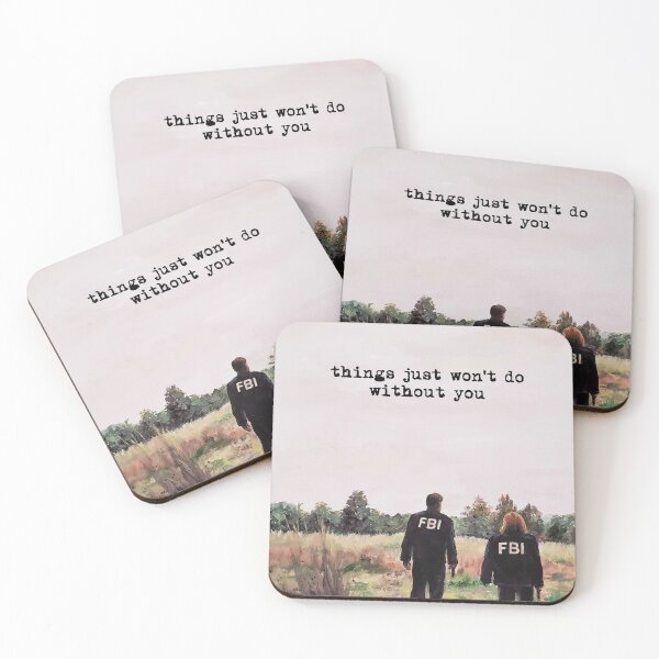 Item preview, Mulder and Scully in FBI Jackets in Field The X Files Things Just Won't Do Without You option 1 designed and sold by storybycorey.