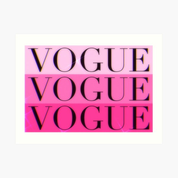 Vogue logo Art Print