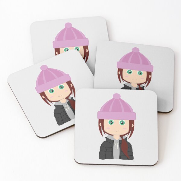 Item preview, Black puffer/puffa jacket, pink beanie and hoodie designed and sold by pastelpurple.