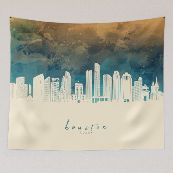 Item preview, houston skyline designed and sold by BekimART2.