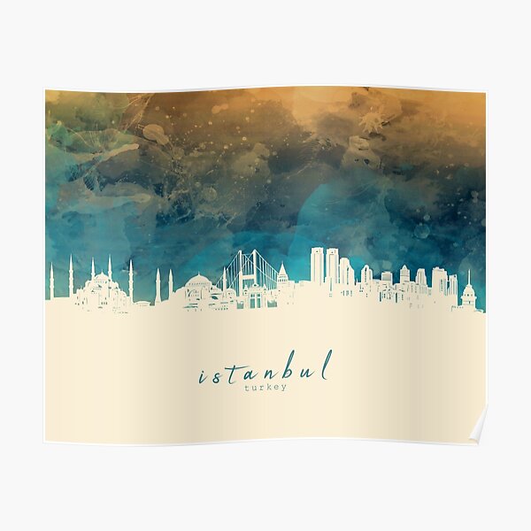 istanbul skyline Poster