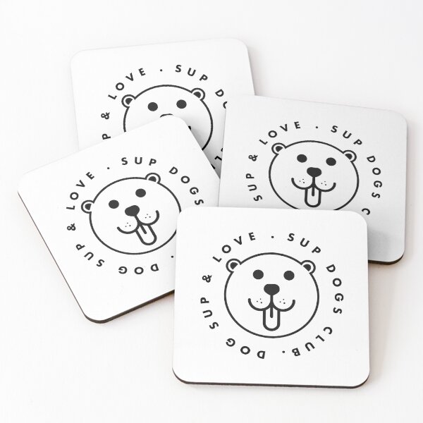 Item preview, SUP DOGS CLUB - DOG, SUP AND LOVE - SUPING - PADDLE SURFING LOVE designed and sold by Tropical Blood.
