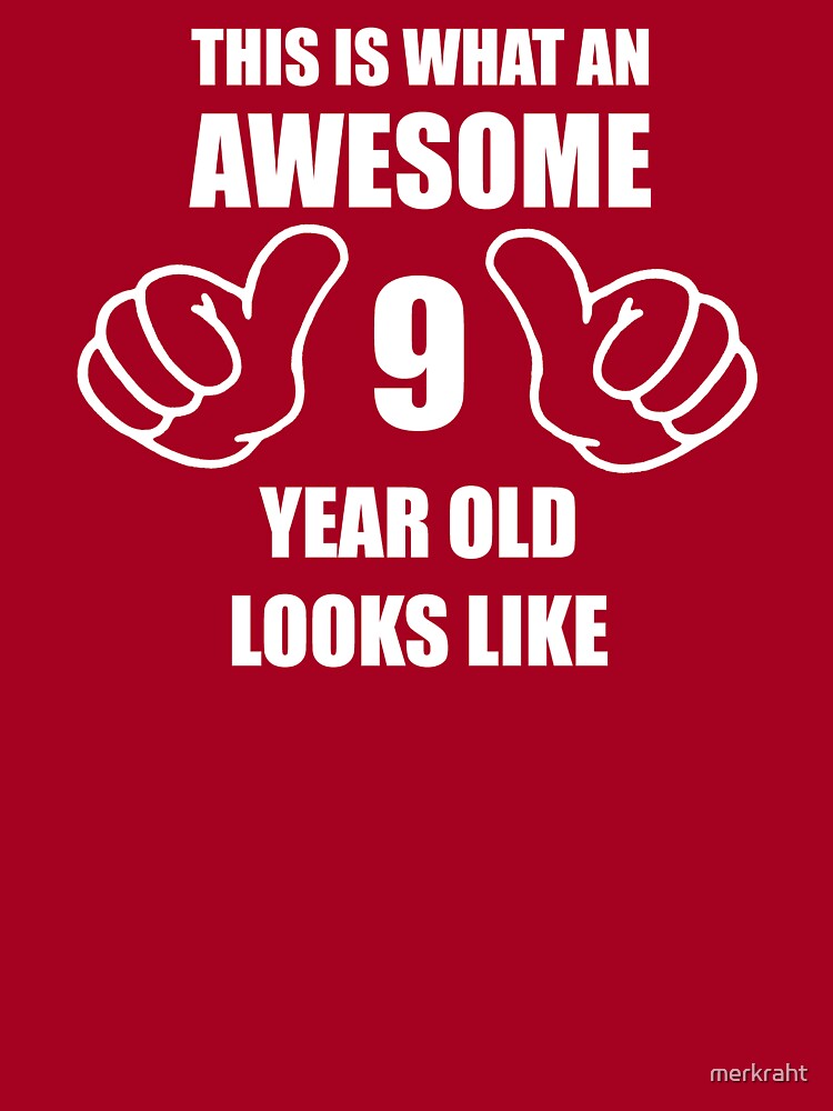 T Shirt Enfant 9e Anniversaire Cadeaux Pour Garcon Ou Fille 9 Ans Idees Cadeaux Pour Neuvieme Joyeux Anniversaire Par Merkraht Redbubble