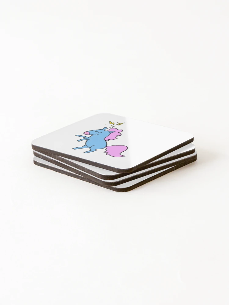 Thumbnail 4 of 5, Coasters (Set of 4), Unicorn designed and sold by RbSymbol.