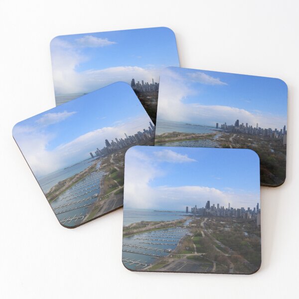 Item preview, Chicago Skyline with Clouds designed and sold by mvpaskvan.