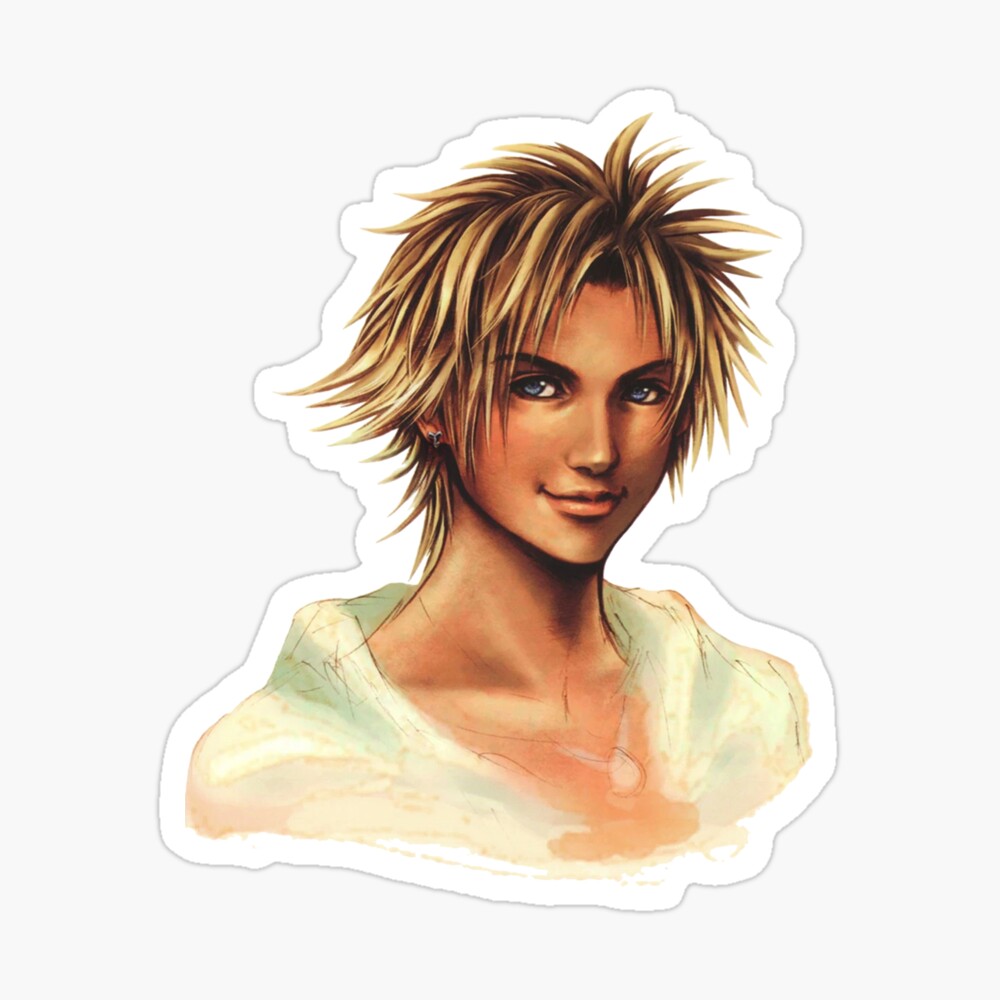 Final Fantasy X Tidus Portrait Poster By Cassidycreates Redbubble