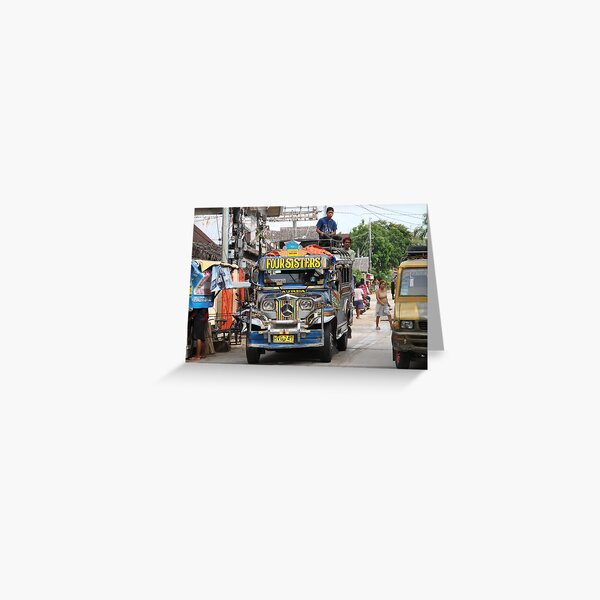 A jeepney in the Visayas Greeting Card