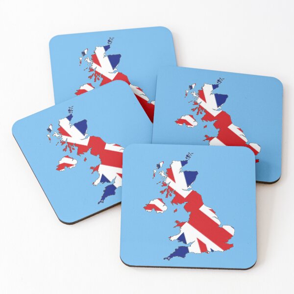 Item preview, United Kingdom Map with Flag designed and sold by Havocgirl.