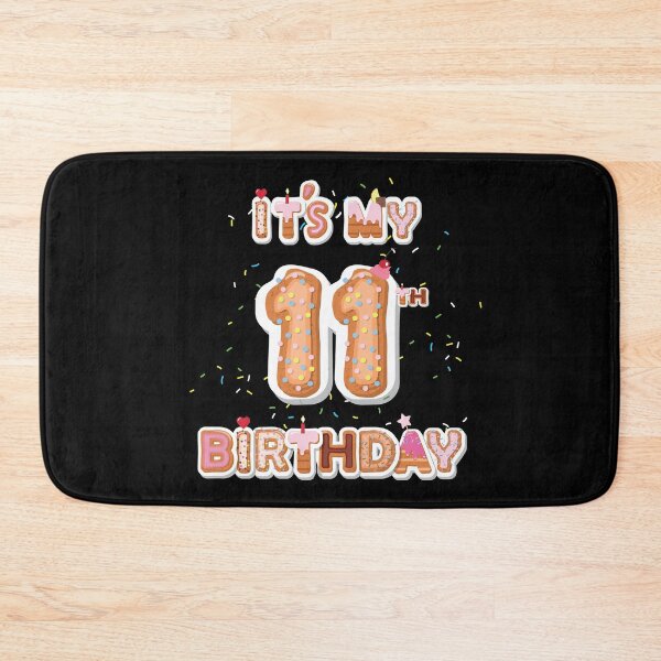 Item preview, It's My 11th Birthday Donut - 11 Years Old B-day Donut Girl graphic designed and sold by Grabitees.