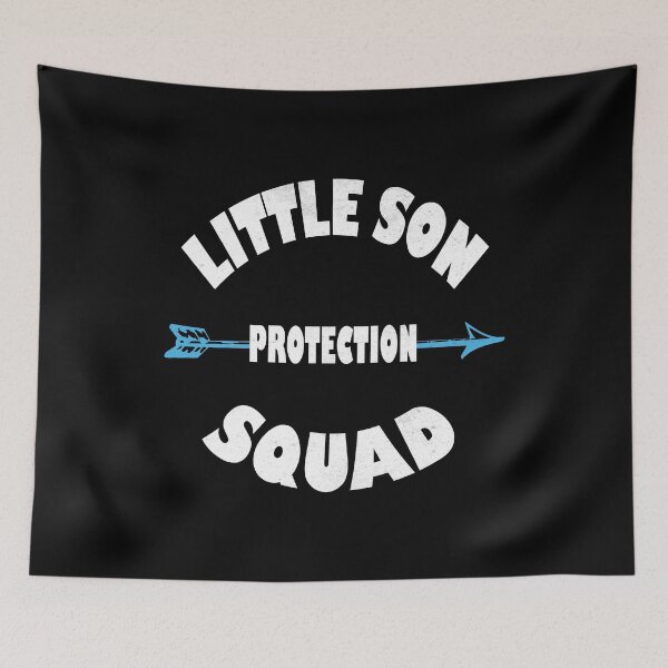 Item preview, Little Son Protection Squad - Cute B-Day Party design designed and sold by Grabitees.