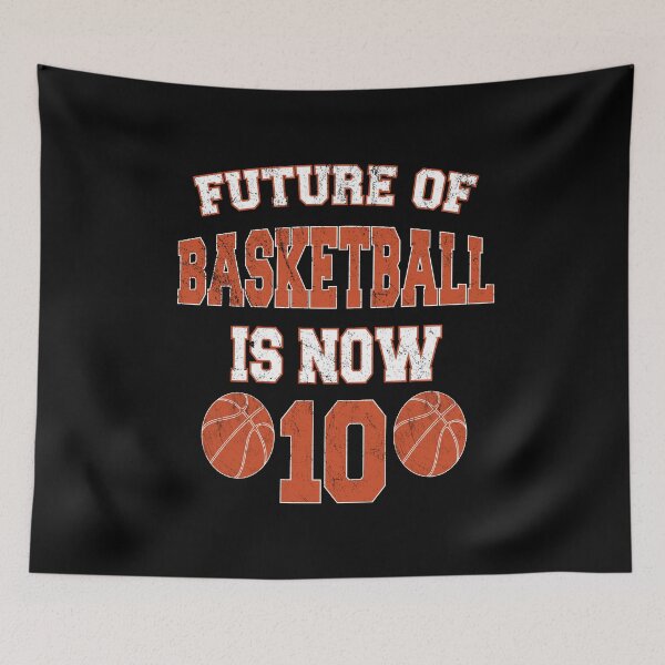 Item preview, Future Of Basketball Is Now 10 - Kids 10th Birthday Baller graphic designed and sold by Grabitees.