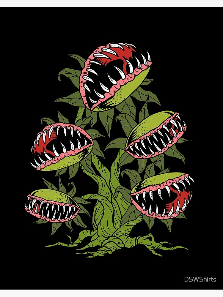 Flytrap SM gag teething guard carnivore funny humor halloween monster  plant Art Board Print by MyShirt24