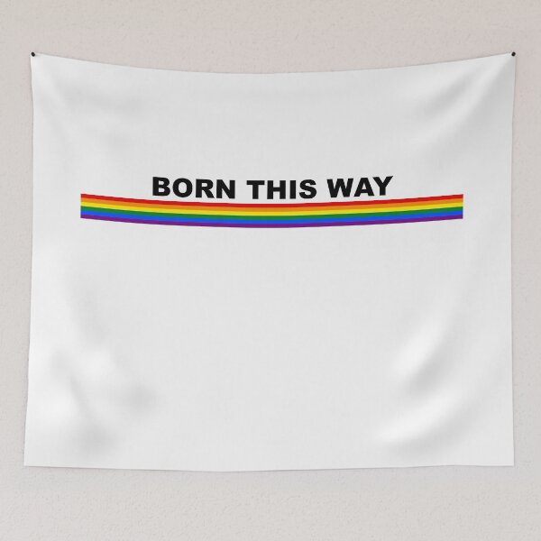 Item preview, Born this way LGBTQ Lesbian Gay Pride designed and sold by House Sparrow.