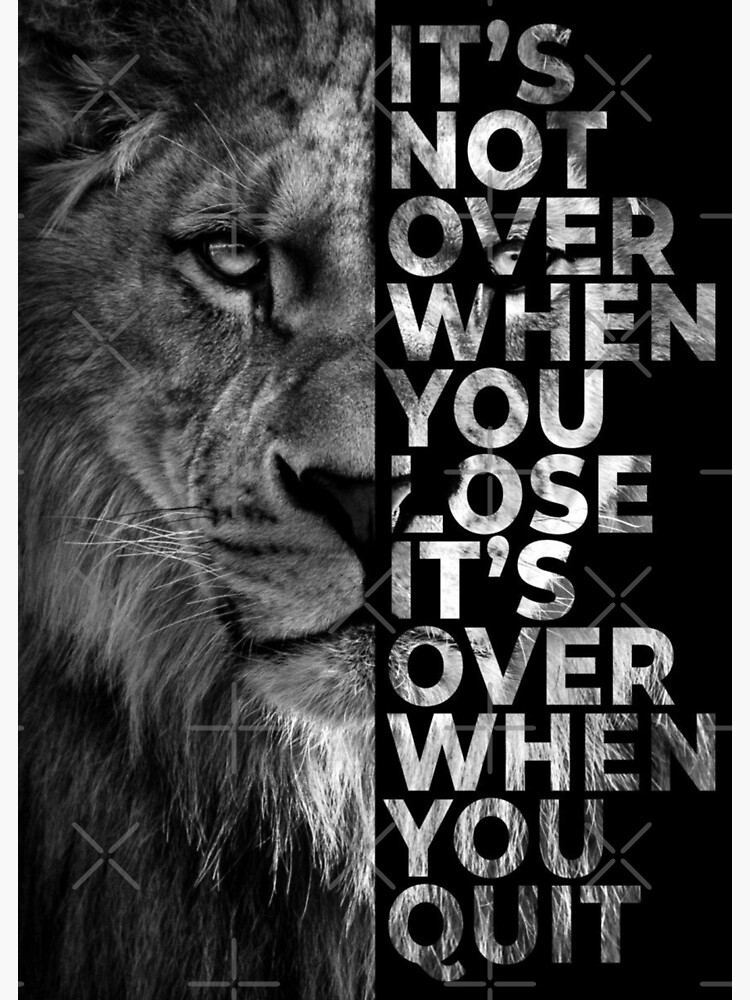 Never give up - Lion by Luna7