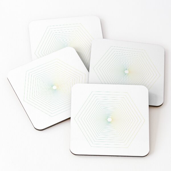 Item preview, Growing Forest (W) - Eternal Hexagons. Simple Geometric Art (SGA) designed and sold by innermantra.