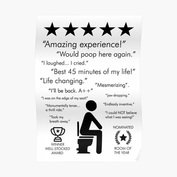 Funny Toilet Posters Redbubble