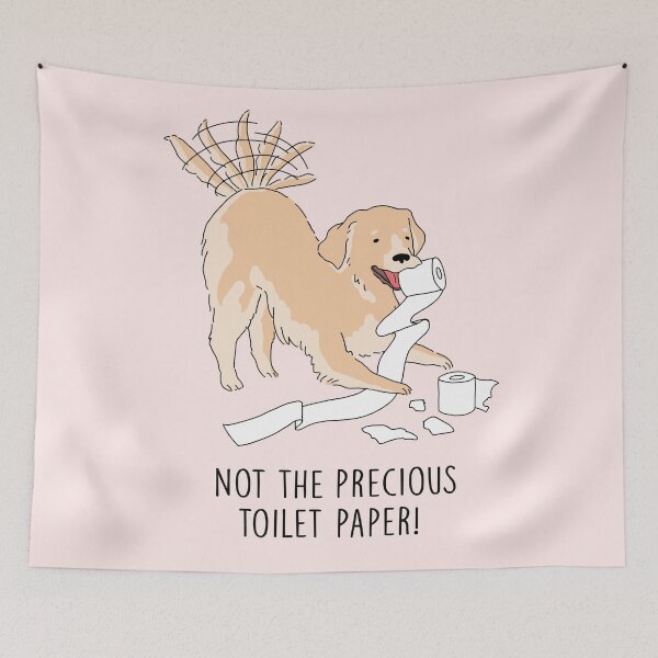 Item preview, Quarantine Dog - Not The Precious Toilet Paper  designed and sold by SuperrSunday.