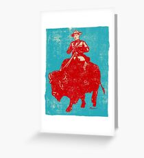 Border Patrol - Canada / Buffalo Greeting Card