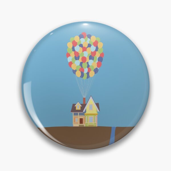 Item preview, Colourful House with Balloons on Cliff designed and sold by andmoore.